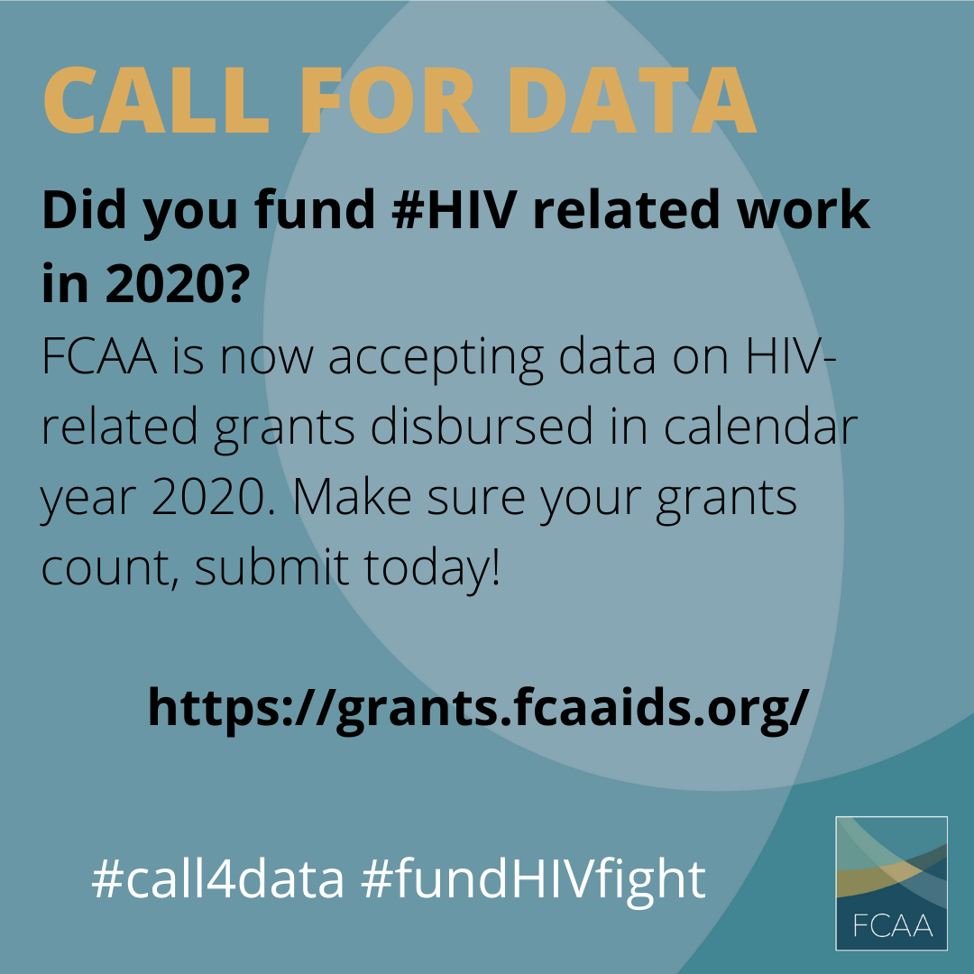 Call for data Do you fund HIVrelated Grants? Funders Concerned